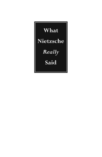 What Nietzsche Really Said