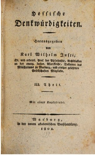 Hessische Denkwürdigkeiten