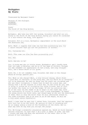 Euthyphro