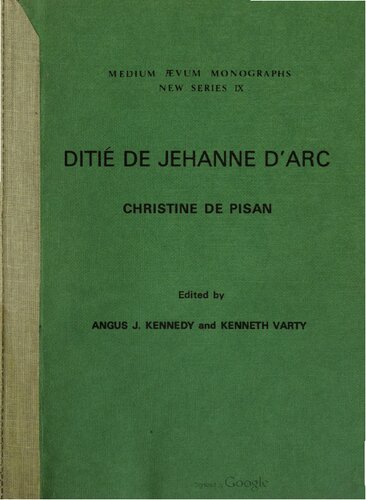Ditié de Jehanne d'Arc