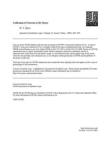 Unification of Universes in Set-Theory