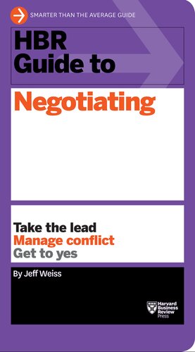 HBR Guide to Negotiating