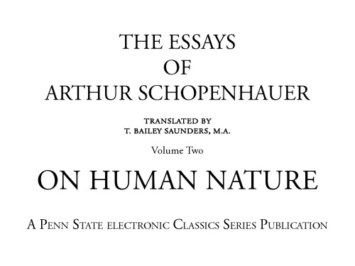 Essay 2 - On Human Nature