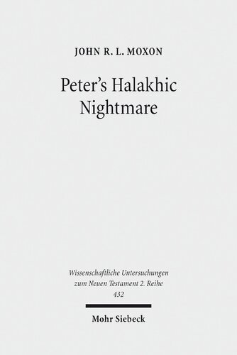 Peter's Halakhic Nightmare: The "animal" vision of Acts 10:9-16 in Jewish and Graeco-Roman Perspective