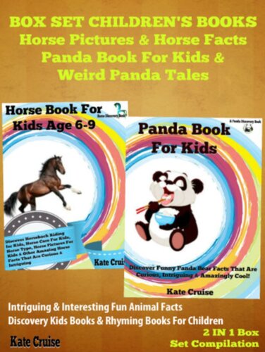 Box Set Children's Books: Horse Book & Panda Book