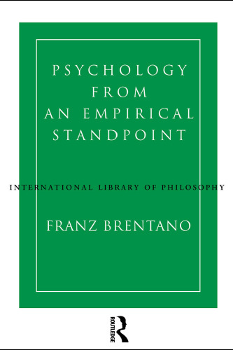 Psychology from an Empirical Standpoint 