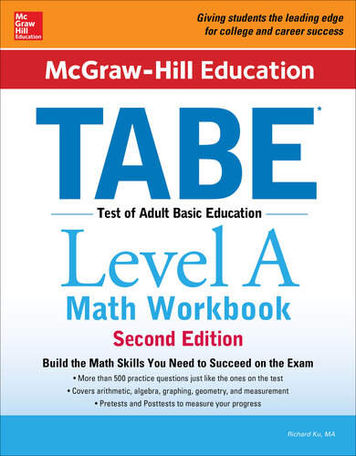 McGraw-Hill Education TABE Level A Math Workbook