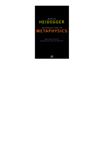 Introduction to Metaphysics