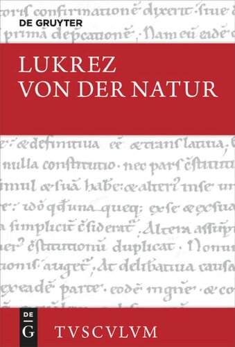 Von der Natur: Lateinisch-deutsch