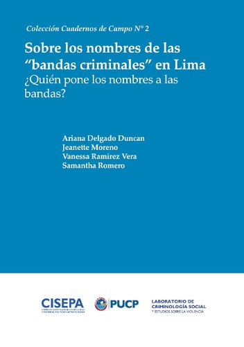 Sobre los nombres de las “bandas criminales” en Lima: ¿quién pone los nombres a las bandas?