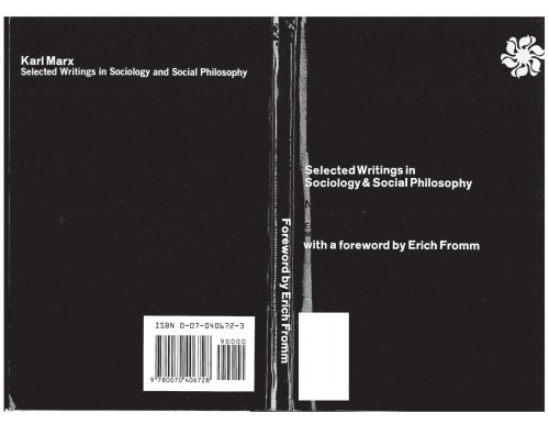 Karl Marx Selected Writings In Sociology and Social Philosophy