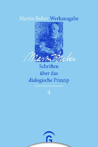 Schriften über das dialogische Prinzip