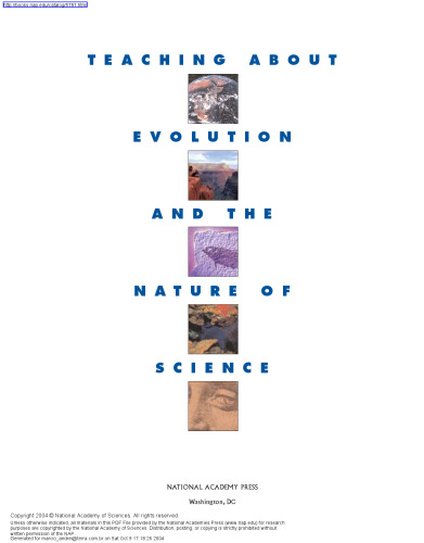 Teaching About Evolution and the Nature of Science