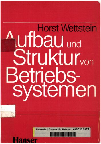 Aufbau und Struktur von Betriebssystemen