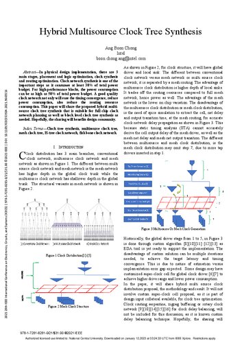 Hybrid Multisource Clock Tree Synthesis