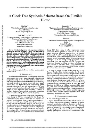 A Clock Tree Synthesis Scheme Based On Flexible H-tree