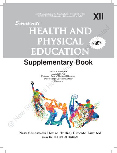 Health And Physical Education For Class 12 (Examination 2022-2023)