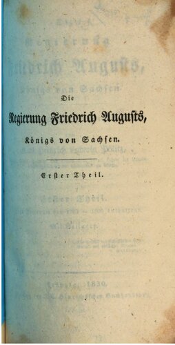 Den Zeitraum von 1763 - 1806 enthaltend