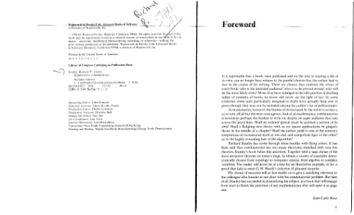 Enumerative combinatorics