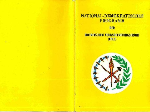 National-demokratisches Programm der Eritreischen Volksbefreiungsfront (EPLF)