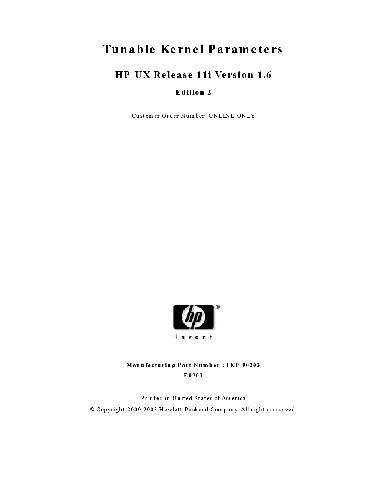Tunable Kernel Parameters