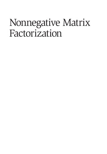 Nonnegative Matrix Factorization