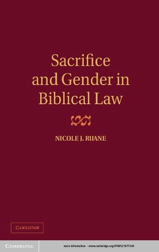 Sacrifice and Gender in Biblical Law