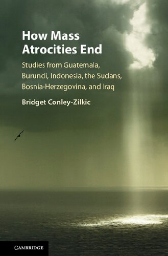 How Mass Atrocities End: Studies from Guatemala, Burundi, Indonesia, the Sudans, Bosnia-Herzegovina, and Iraq