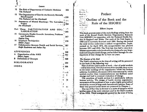 Health services: Their nature and organization, and the role of patients, doctors, nurses, and the complementary professions (Brunel Institute of Organization and Social Studies series)