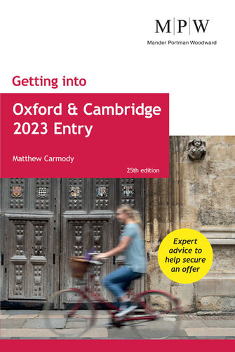 Getting into Oxford and Cambridge 2023 Entry