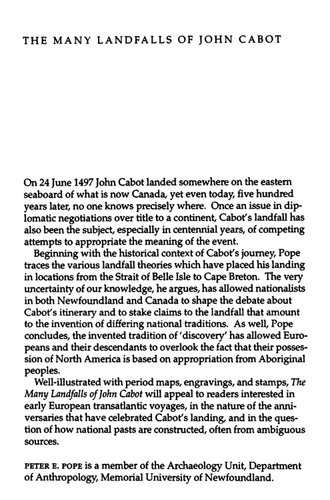 The Many Landfalls of John Cabot