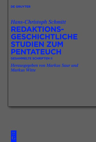 Redaktionsgeschichtliche Studien zum Pentateuch: Gesammelte Schriften II