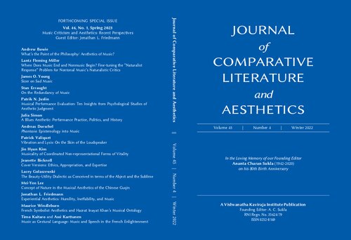 In the loving memory of Ananta Charan Sukla on his 80th Birth Anniversary  Journal of Comparative Literature and Aesthetics