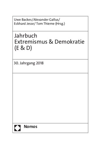 Jahrbuch Extremismus & Demokratie (E & D) 30, 2018