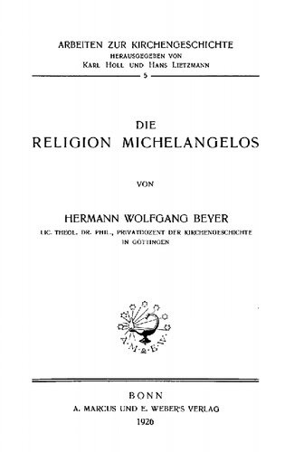 Die Religion Michelangelos