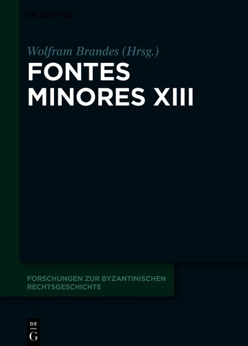 Fontes Minores XIII