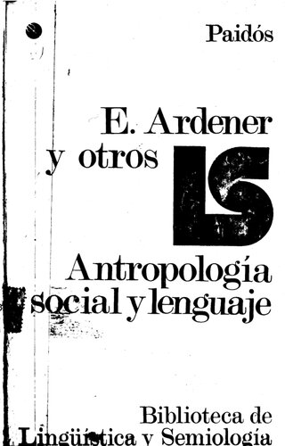 Antropología social y lenguaje