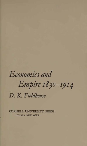 Economics and Empire, 1830-1914