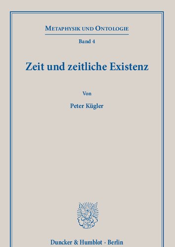 Zeit und zeitliche Existenz