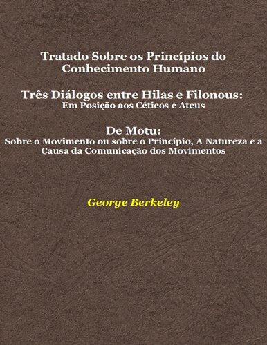 Tratado Sobre Os Princípios do Conhecimento Humano