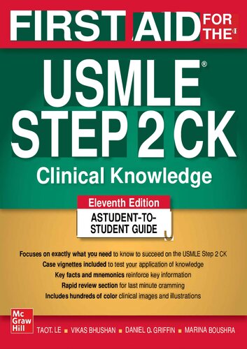 First Aid for the USMLE Step 2 Ck, Eleventh Edition