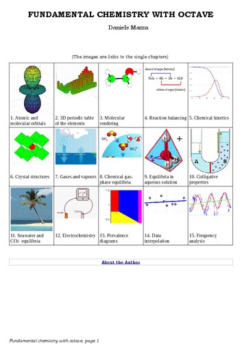 Fundamental Chemistry with Octave