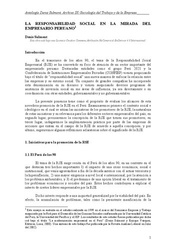 La responsabilidad social en la mirada del empresario peruano [2000]
