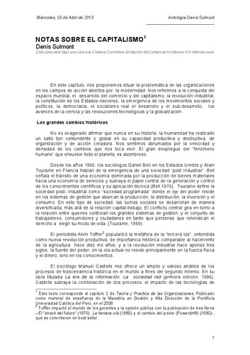 Notas sobre el capitalismo