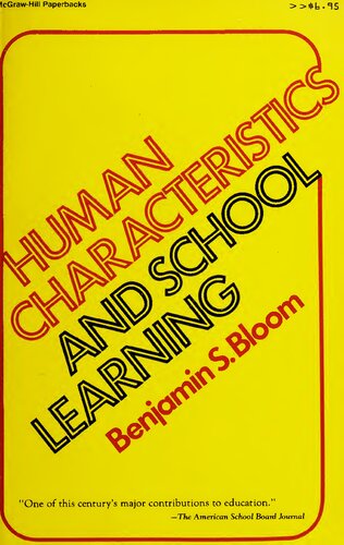 Human Characteristics and School Learning