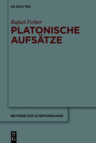 Platonische Aufsätze