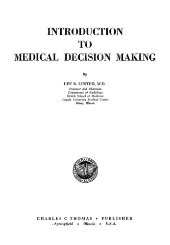 Introduction to Medical Decision Making