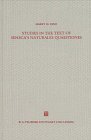 Studies in the Text of Seneca'sNaturales Quaestiones