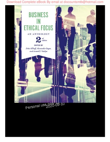 Business in Ethical Focus An Anthology