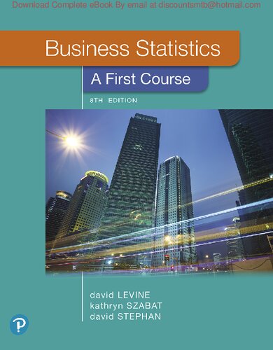 Business Statistics A First Course